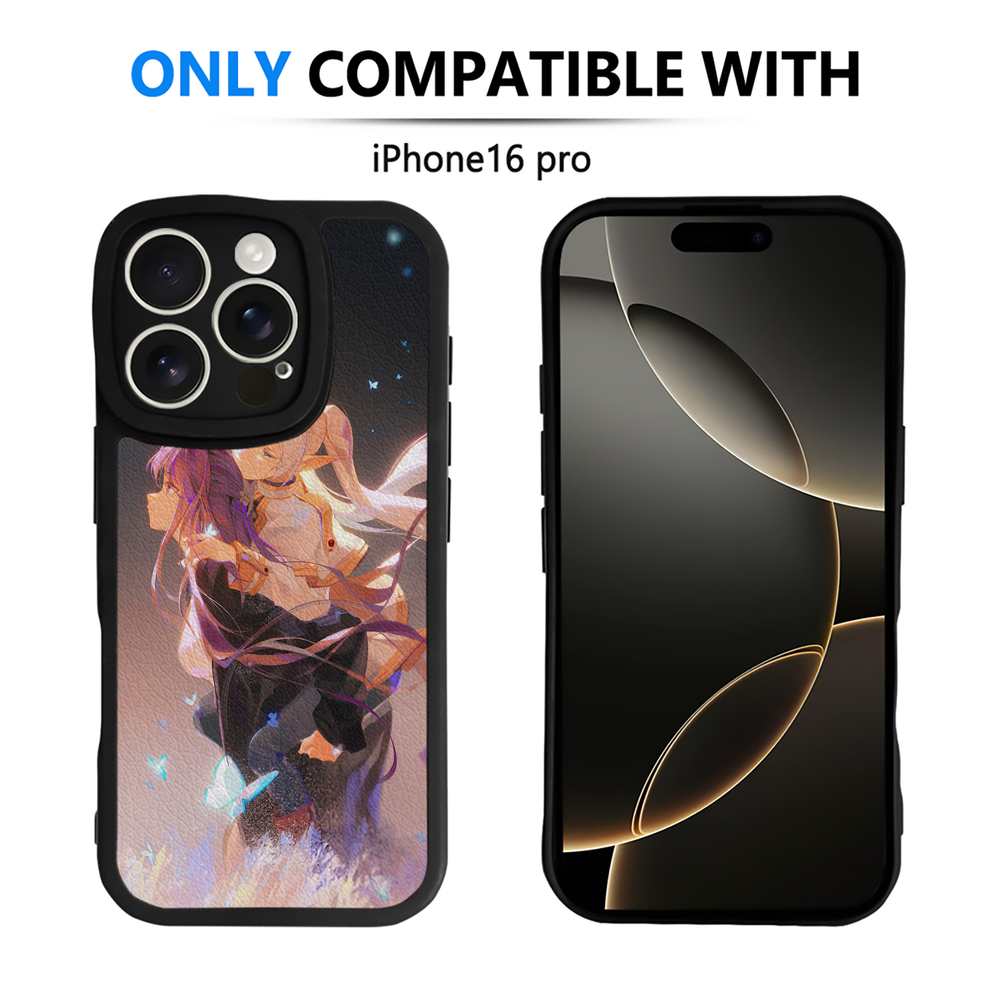 （画像用） 葬送のフリーレン Frieren 【iPhone 16シリーズ対応】シリコンスマホケース（レザー調） 材質：シリコン
